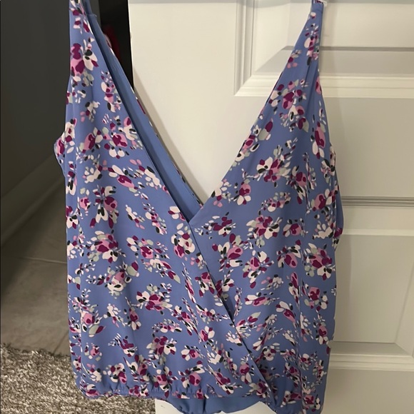 Blue Sleeveless Wrap Camisole - Picture 1 of 1